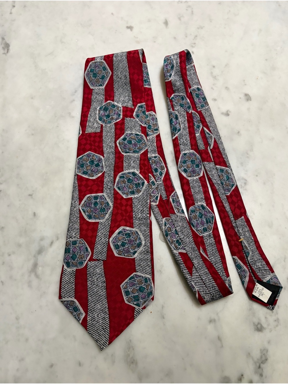 Classic Red Patterned Men's Tie